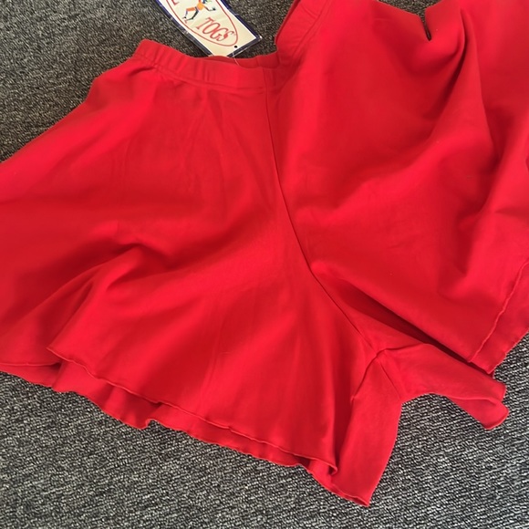 Super-Flared Riot Red Dance Skort S NWT - Picture 6 of 6